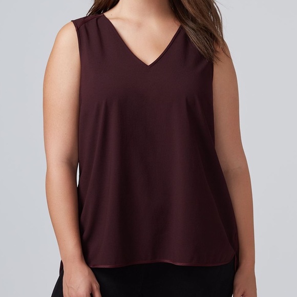 Lane Bryant Tops - LANE BRYANT SIZE 28 BURGUNDY DRESS SHIRT Lane Bryant Tops - LANE BRYANT SIZE 28 BURGUNDY DRESS SHIRT